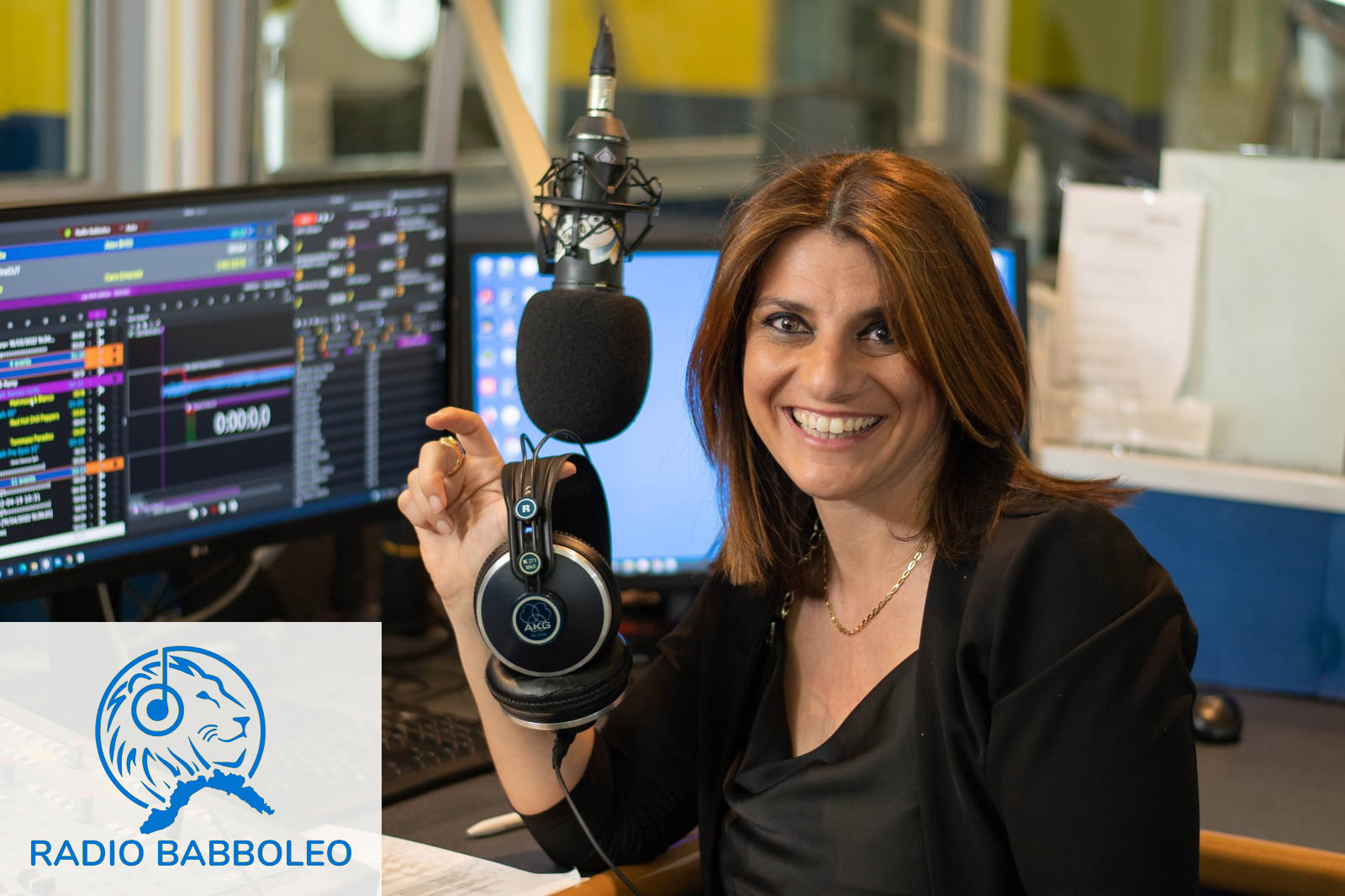 Paola Servente in studio a Radio Babboleo
